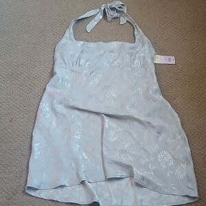 Wild Fable Strapless Dress in Light Gray